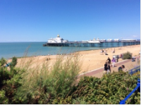 Eastbourne beach and pier