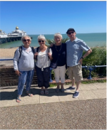 Group near the pier